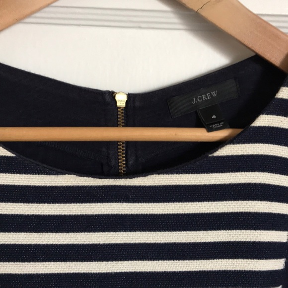 J Crew navy cotton striped dress - Picture 4 of 6